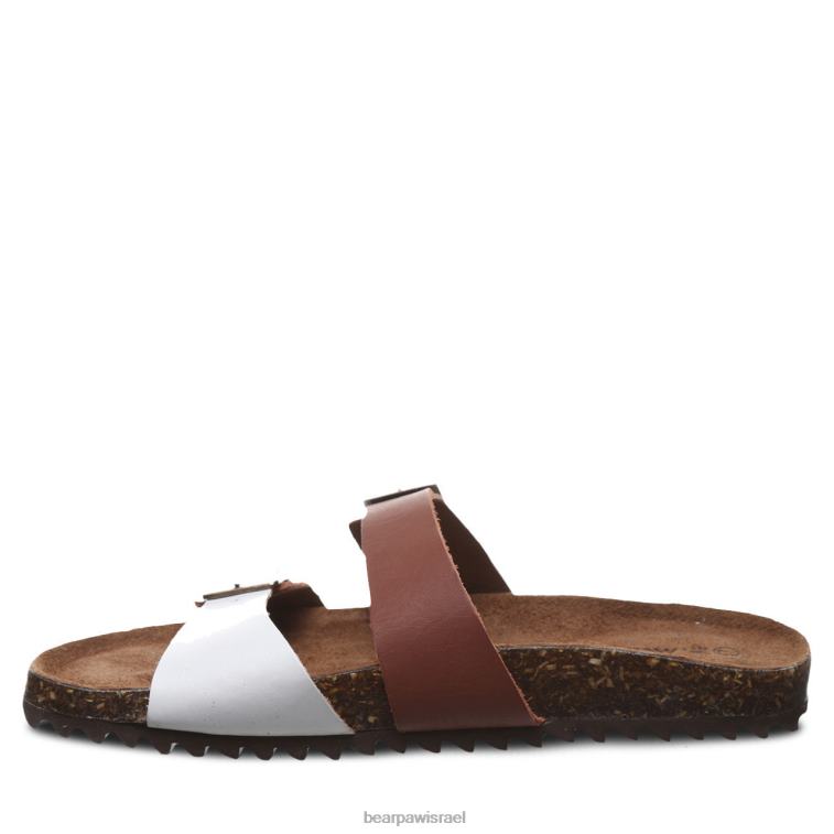 BEARPAW נשים יוליטה II XB6J371 סנדלים אוכף/לבן