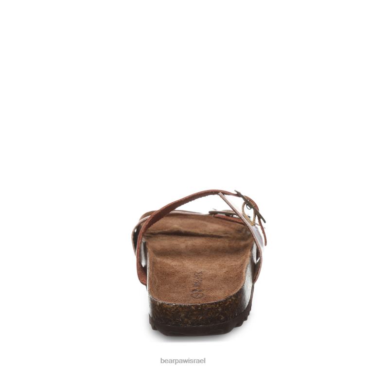 BEARPAW נשים יוליטה II XB6J371 סנדלים אוכף/לבן