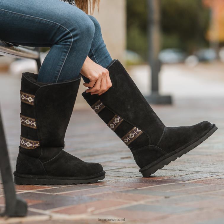 BEARPAW נשים סָגוֹל XB6J122 מגפיים שָׁחוֹר
