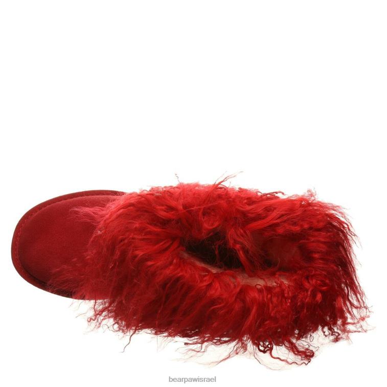 BEARPAW נשים בוז XB6J132 מגפיים אָדוֹם
