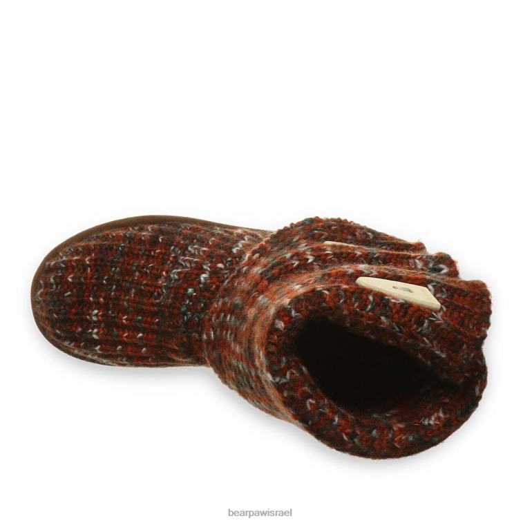 BEARPAW נשים לסרוג גבוה XB6J175 מגפיים חוּם אֲדַמדַם