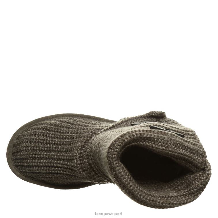 BEARPAW נשים לסרוג גבוה XB6J176 מגפיים אפור