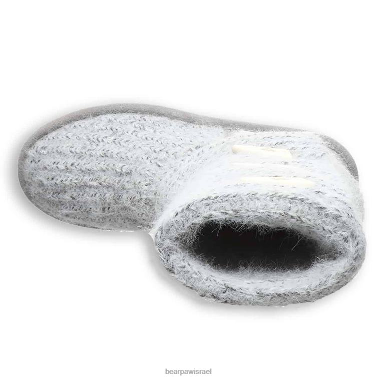 BEARPAW נשים לסרוג גבוה XB6J177 מגפיים ערפל אפור