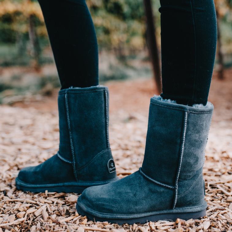 BEARPAW נשים אלא קצר XB6J249 מגפיים פֶּחָם