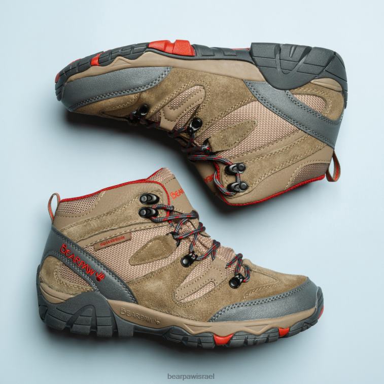 BEARPAW נשים קורסיקה XB6J339 מטיילים חום/אדום