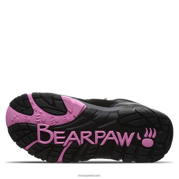 BEARPAW נשים קורסיקה XB6J340 מטיילים שחור/פוסקיה