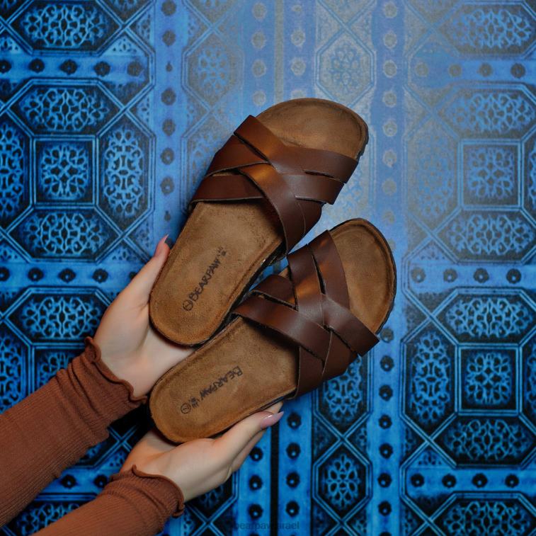 BEARPAW נשים מרטינה XB6J358 סנדלים אגוז מלך