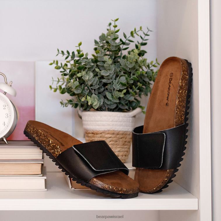 BEARPAW נשים סיביל XB6J369 סנדלים שָׁחוֹר