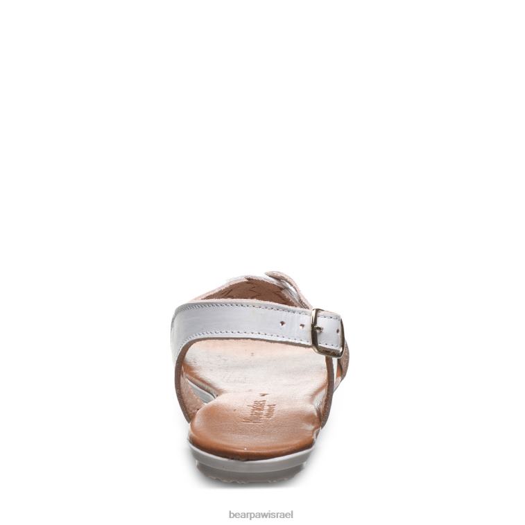 BEARPAW נשים בַּרֶקֶת XB6J380 סנדלים לבן