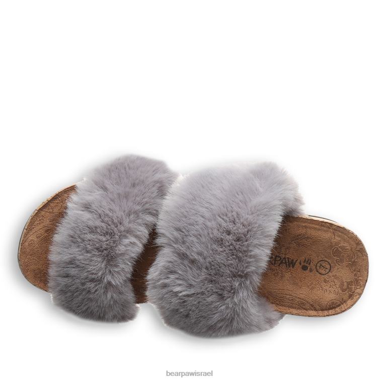 BEARPAW נשים אנליה XB6J397 סנדלים ערפל אפור