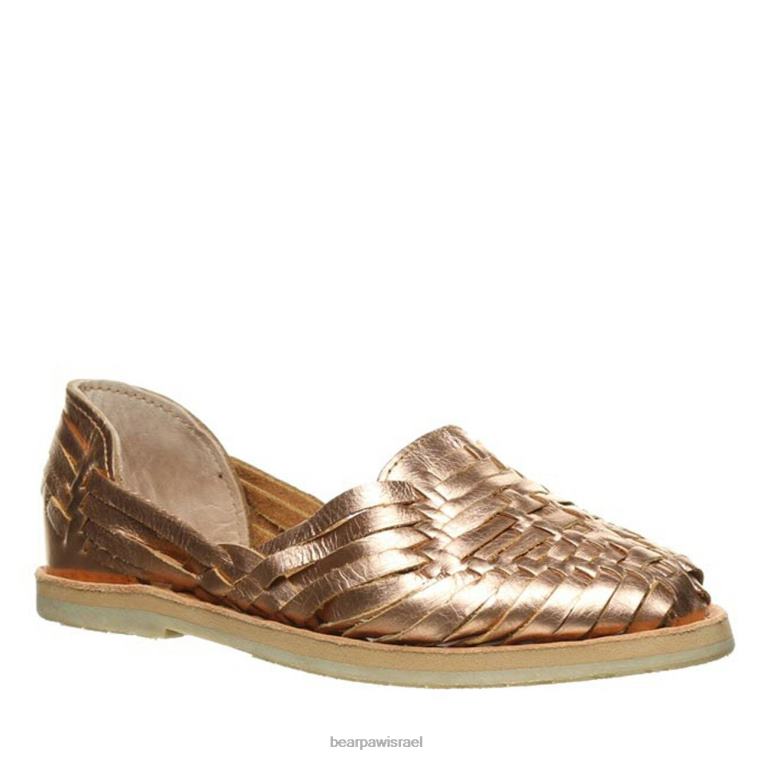 BEARPAW נשים סילביה XB6J423 סנדלים ורוד זהב