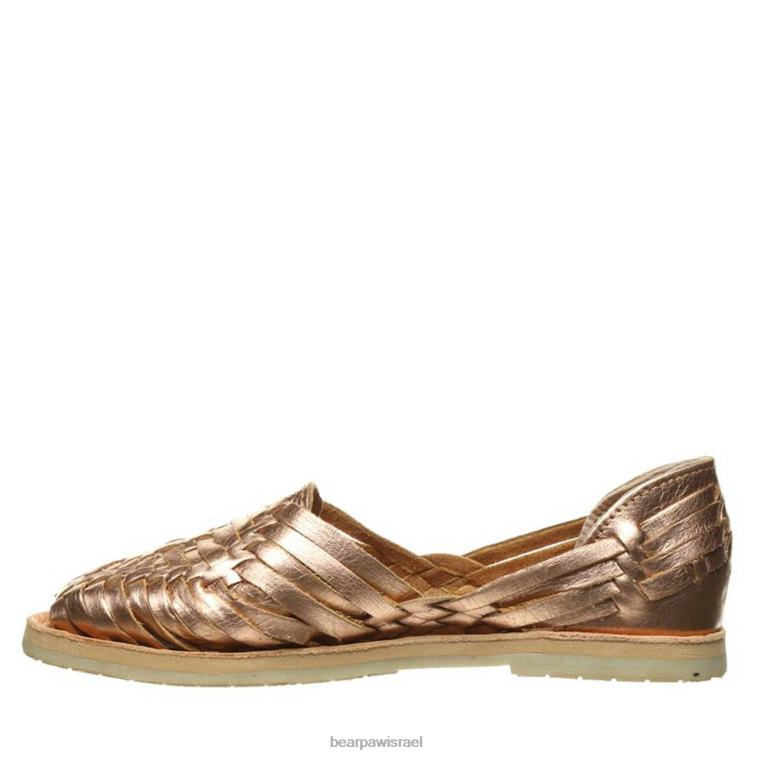 BEARPAW נשים סילביה XB6J423 סנדלים ורוד זהב