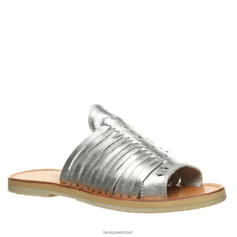 BEARPAW נשים רוזה XB6J428 סנדלים כסף