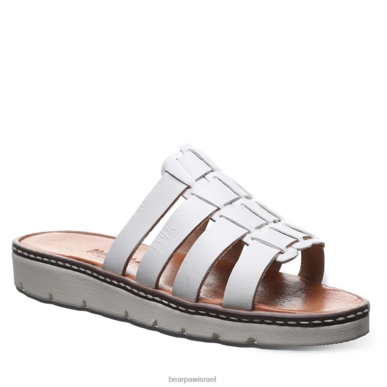 BEARPAW נשים ונסה XB6J444 סנדלים לבן