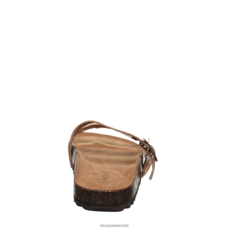 BEARPAW נשים מרצדס XB6J453 סנדלים כסף