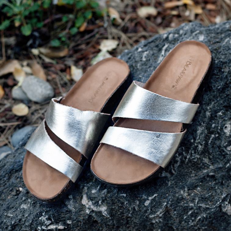 BEARPAW נשים מיה XB6J455 סנדלים שמפנייה