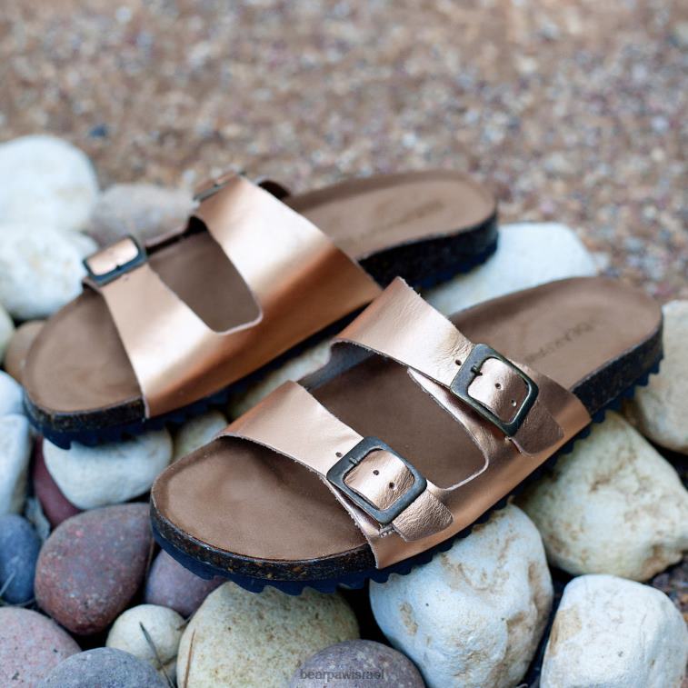 BEARPAW נשים ג'ולייטה XB6J456 סנדלים ורוד זהב