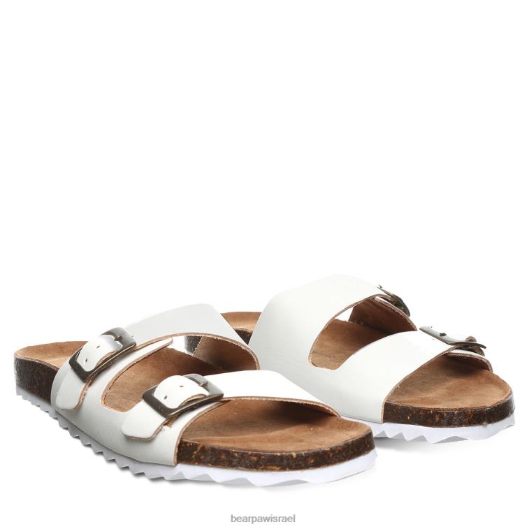 BEARPAW נשים ג'ולייטה XB6J458 סנדלים לבן