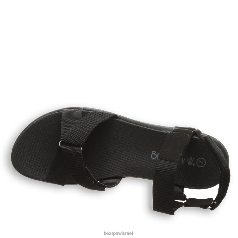 BEARPAW נשים בקה XB6J473 סנדלים שָׁחוֹר