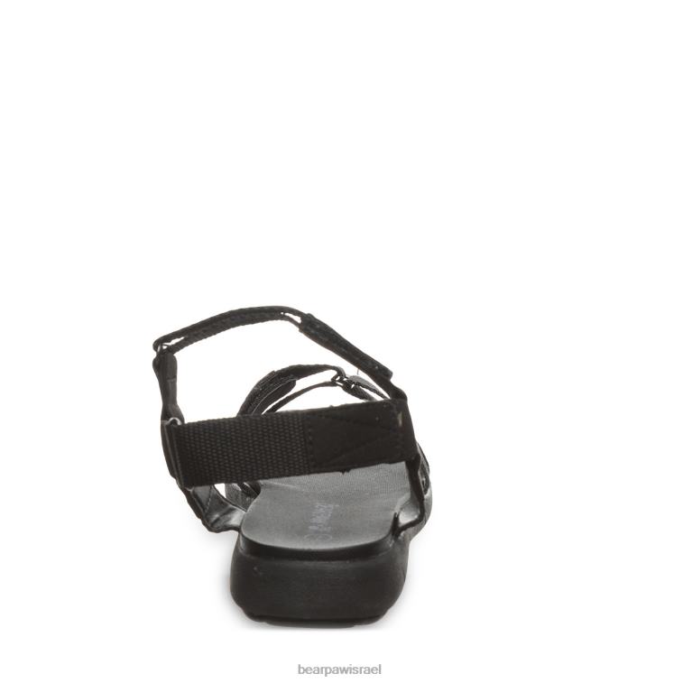 BEARPAW נשים בקה XB6J473 סנדלים שָׁחוֹר