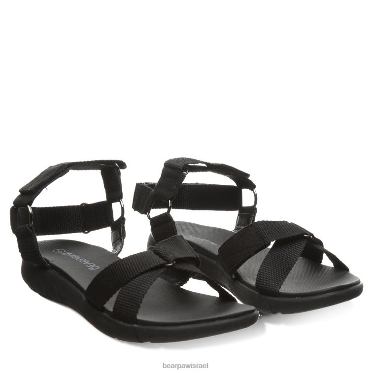BEARPAW נשים בקה XB6J473 סנדלים שָׁחוֹר