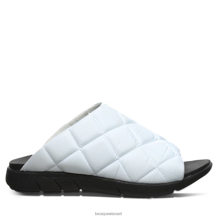 BEARPAW נשים אודרי XB6J478 סנדלים לבן