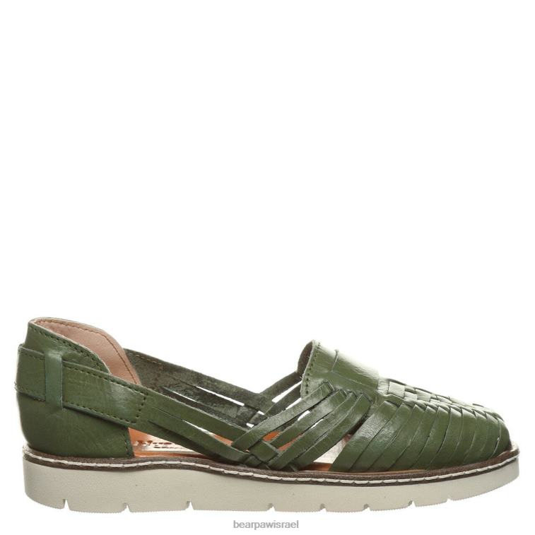 BEARPAW נשים לנה XB6J492 סנדלים ירוק צבאי