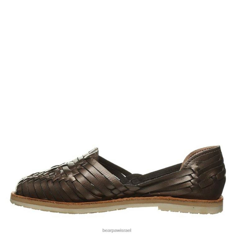 BEARPAW נשים סילביה XB6J493 סנדלים מתכת אקדח