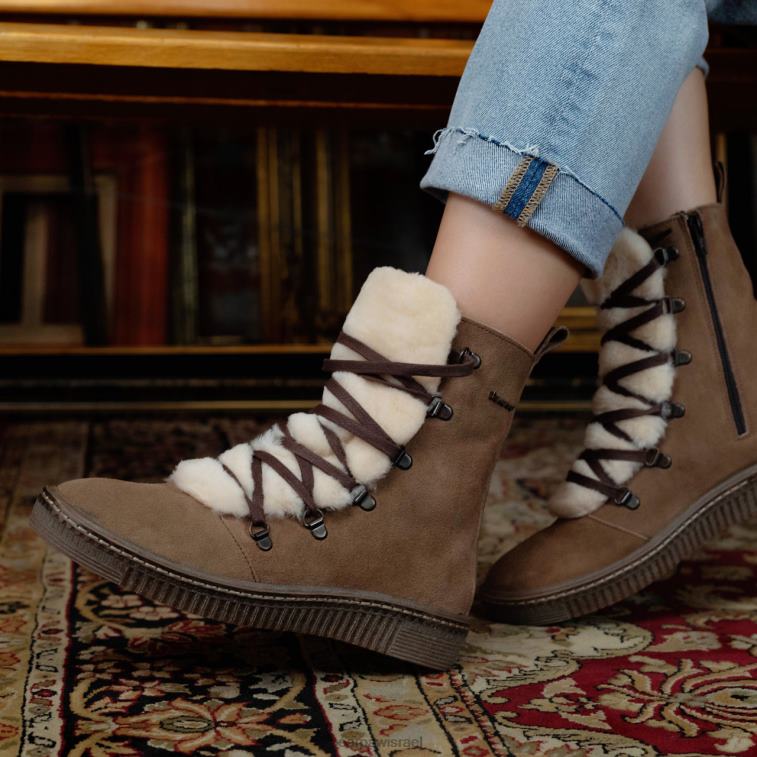 BEARPAW נשים סלסטה XB6J4 מגפיים אָפוֹר חוּם