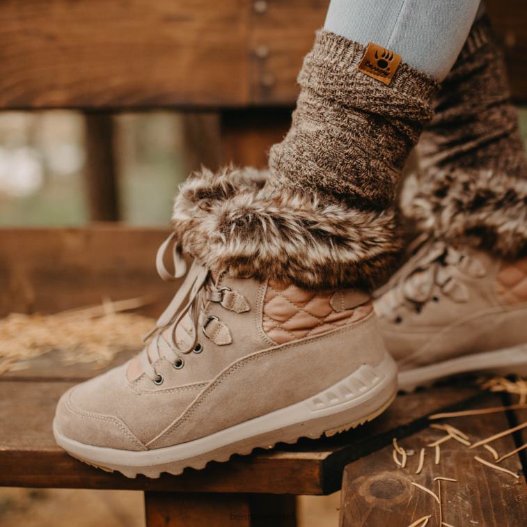 BEARPAW נשים אָדוֹם הַחֲזֶה XB6J51 מגפיים חותם חום