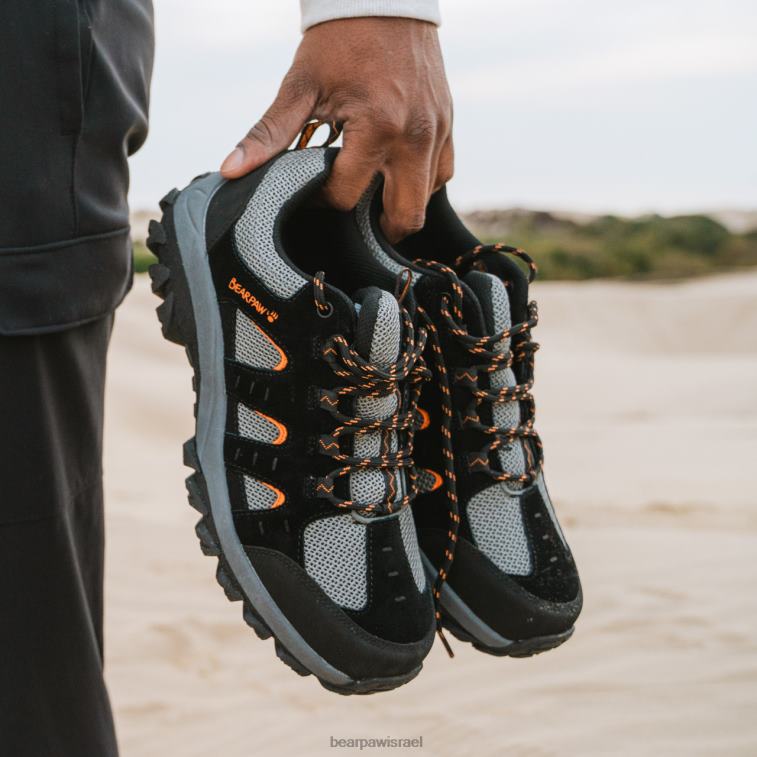 BEARPAW גברים לֶהָבָה XB6J556 מטיילים שחור/כתום