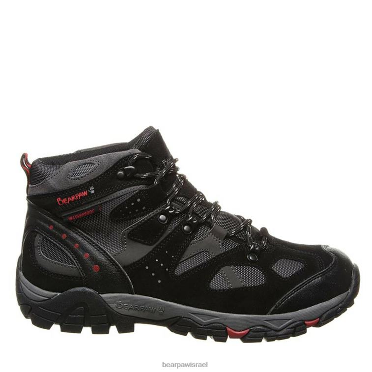 BEARPAW גברים ברוק רחב XB6J557 מטיילים שחור/אפור