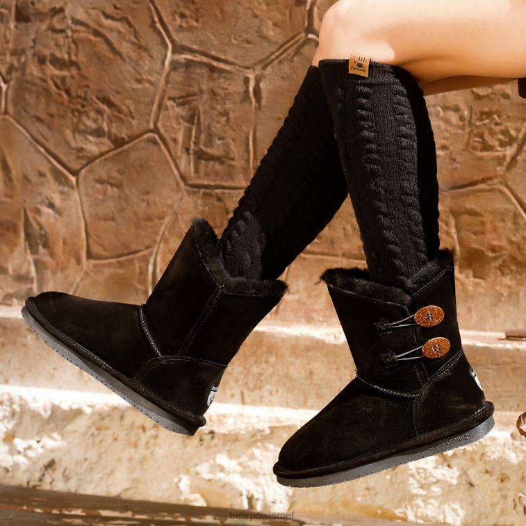 BEARPAW נשים רוזלין XB6J55 מגפיים שָׁחוֹר