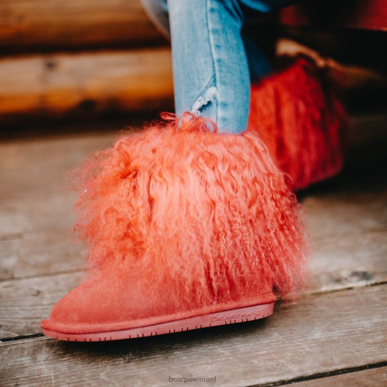 BEARPAW ילדים בואו נוער XB6J580 מגפיים אָדוֹם