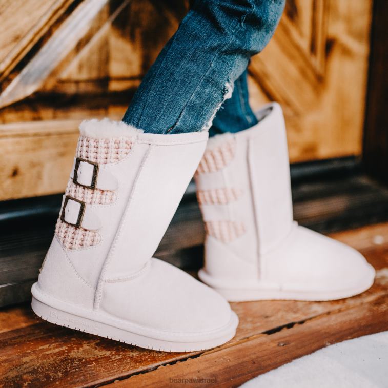 BEARPAW ילדים נוער בושי XB6J608 מגפיים ורוד חיוור