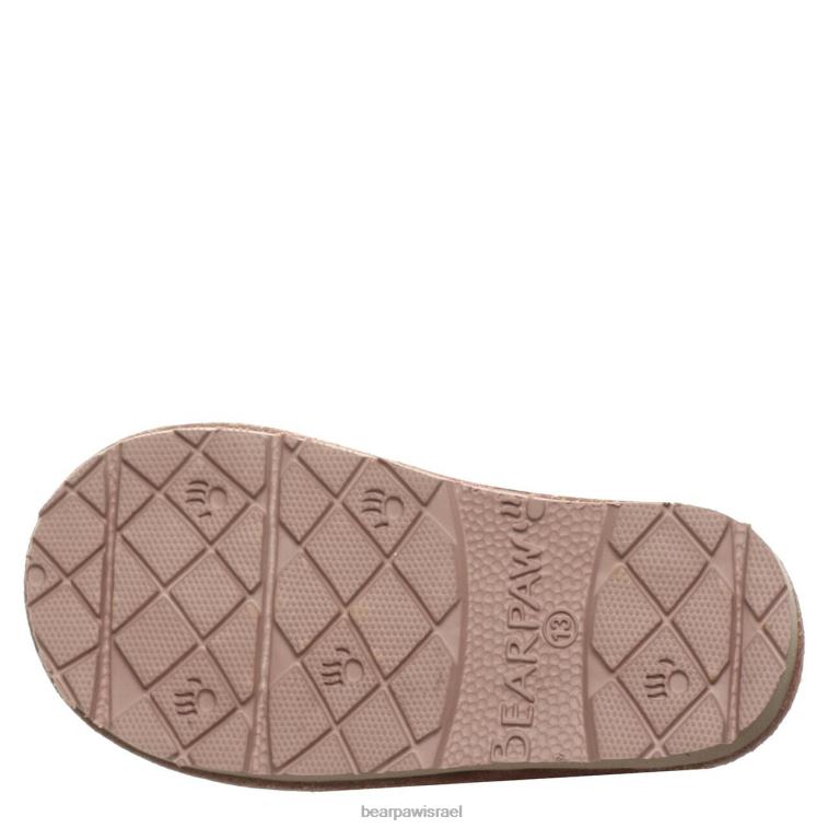 BEARPAW ילדים לוקי פעוט XB6J612 נעלי בית נצנצים ורודים