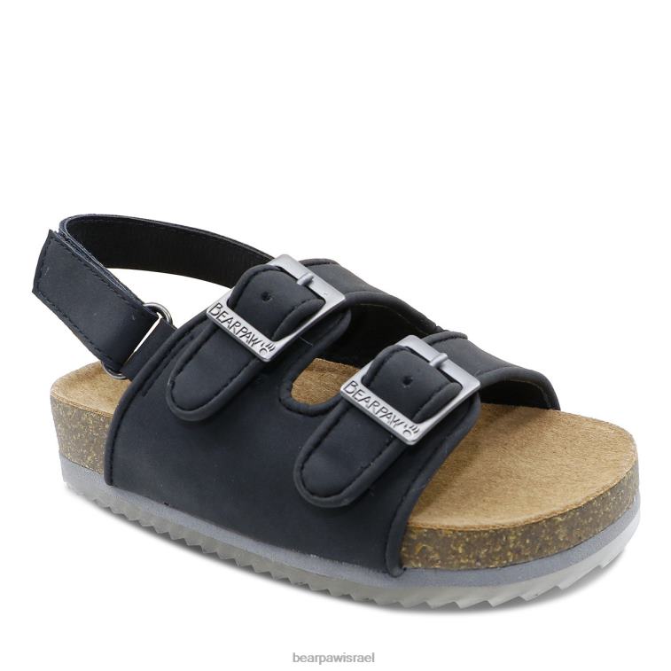 BEARPAW ילדים פעוט ברוקלין XB6J621 סנדלים שָׁחוֹר