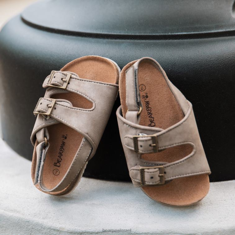 BEARPAW ילדים פעוט ברוקלין XB6J631 סנדלים אֶבֶן