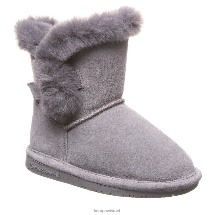 BEARPAW ילדים betsey נוער XB6J585 מגפיים ערפל אפור
