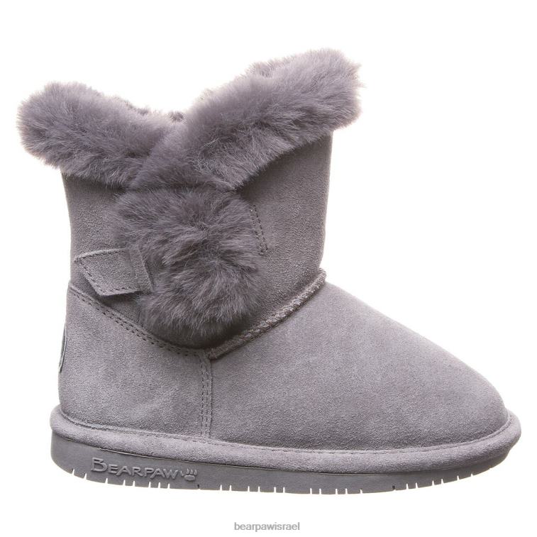 BEARPAW ילדים betsey נוער XB6J585 מגפיים ערפל אפור