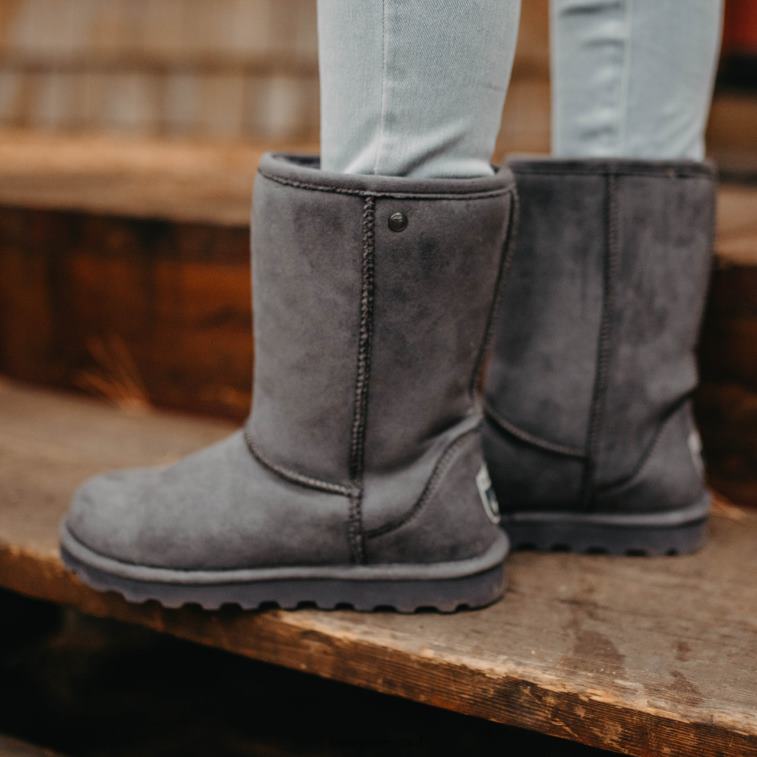 BEARPAW נשים elle short טבעוני XB6J228 מגפיים פֶּחָם