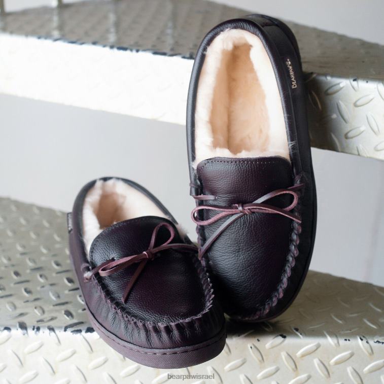 BEARPAW גברים mach iv רחב XB6J531 נעלי בית שוקולד