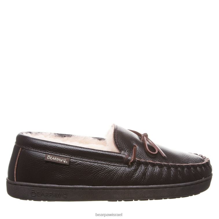 BEARPAW גברים mach iv XB6J532 נעלי בית שוקולד