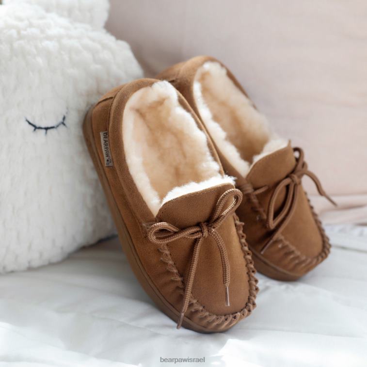 BEARPAW ילדים moc ii נוער XB6J611 נעלי בית היקורי