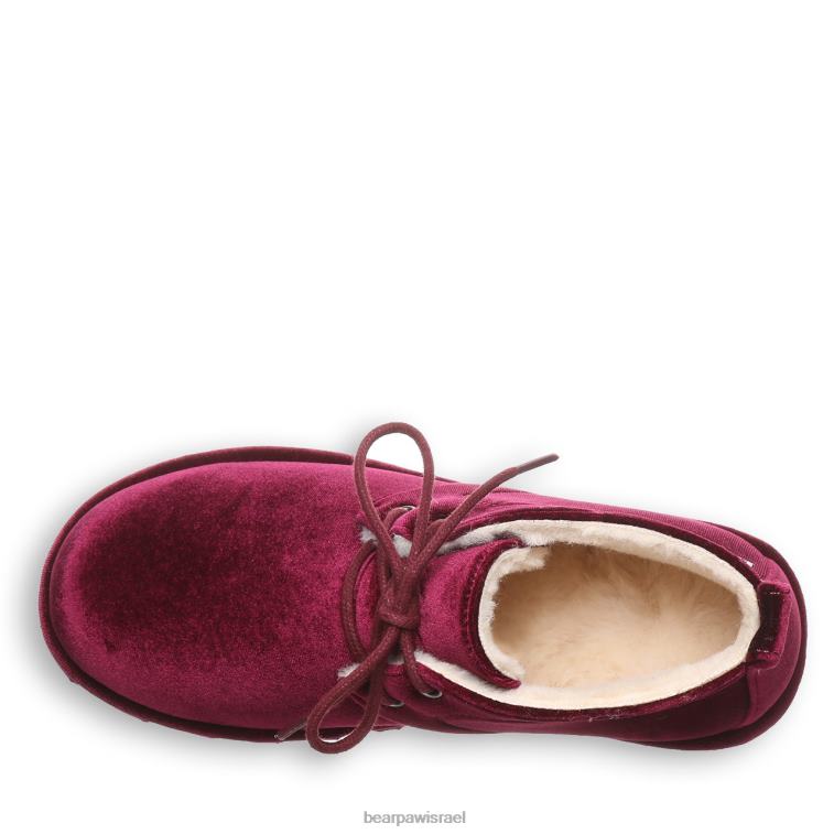 BEARPAW נשים skye XB6J35 מגפיים קטיפה בורדו