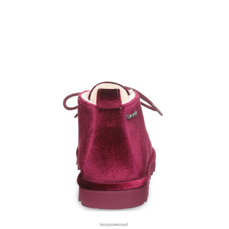 BEARPAW נשים skye XB6J35 מגפיים קטיפה בורדו