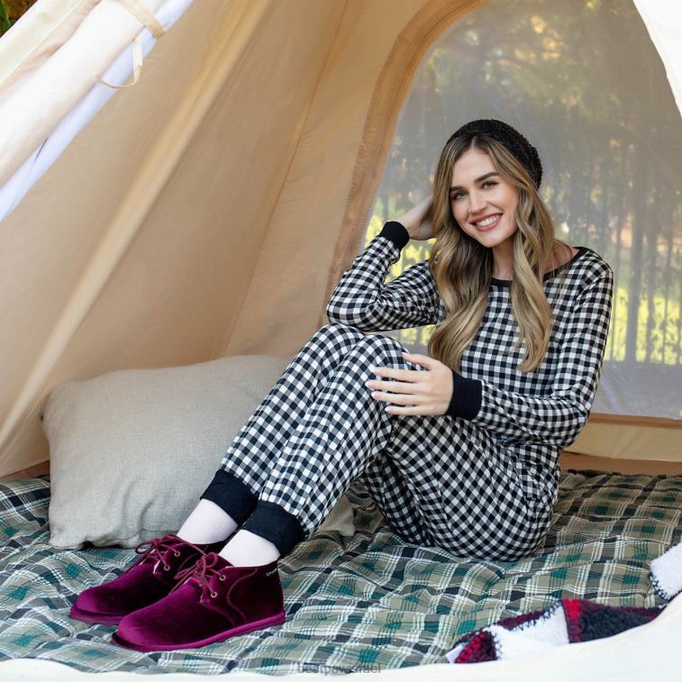 BEARPAW נשים skye XB6J35 מגפיים קטיפה בורדו